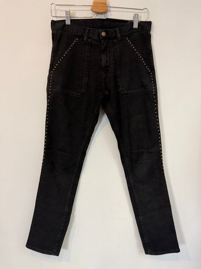 BA&SH. Denim negro tachuelas