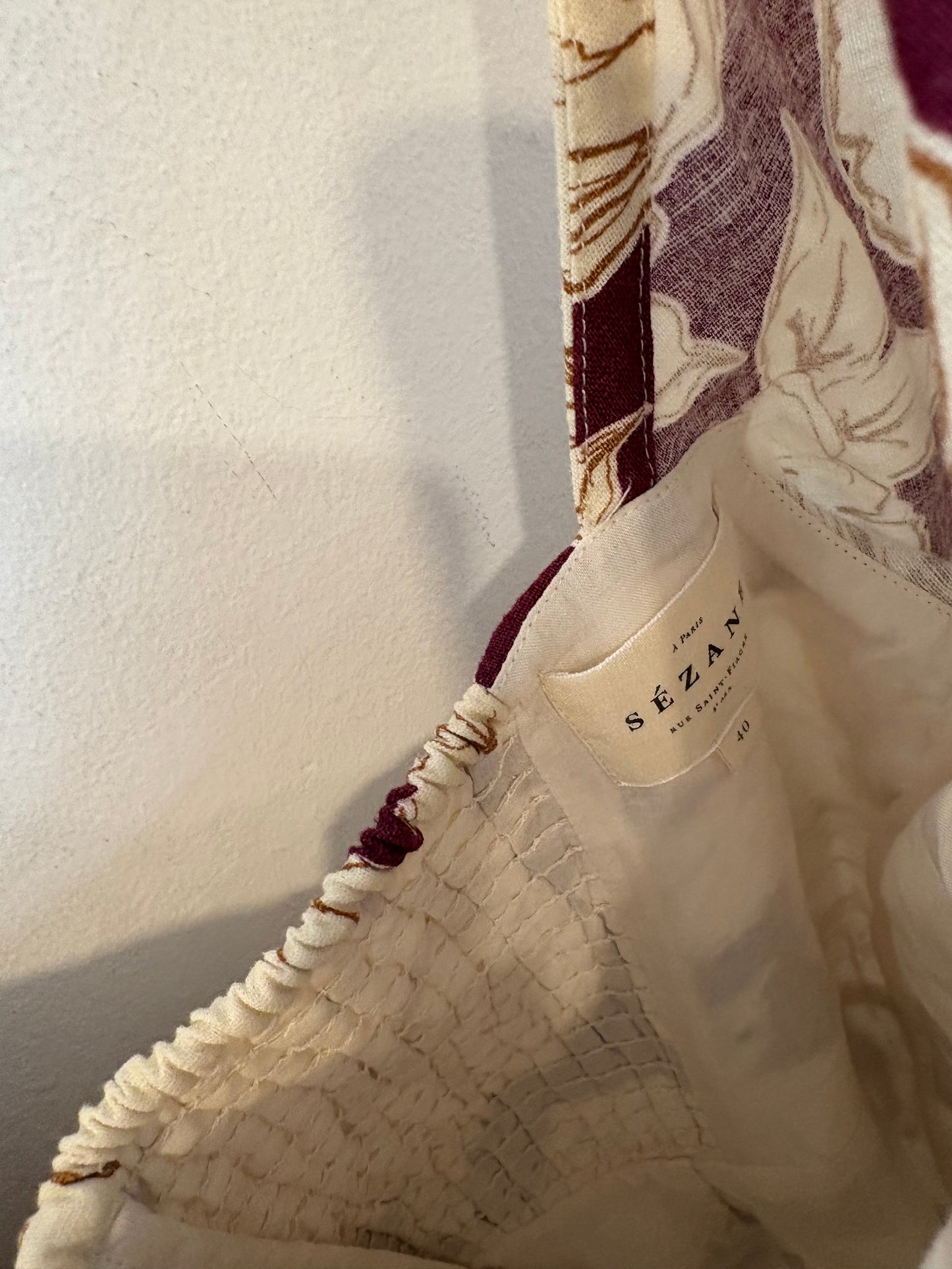 SÉZANE. Vestido corto estampado mezcla