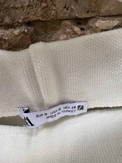 ZARA. Conjunto punto elástico blanco