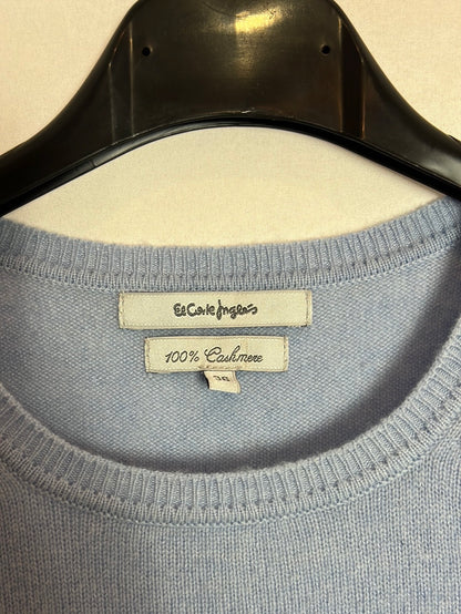 EL CORTE INGLÉS. Jersey azul claro cashmere. T 36
