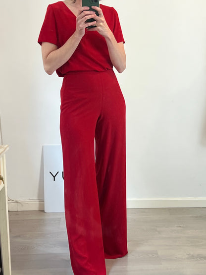 BIMANI. Conjunto rojo fluido. T S