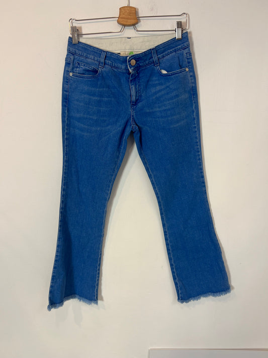 STELLAMcCARTNEY. Denim cropped flecos. T 28 (38)