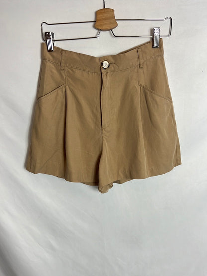 ZARA. Bermudas fluidos bolsillos. T S