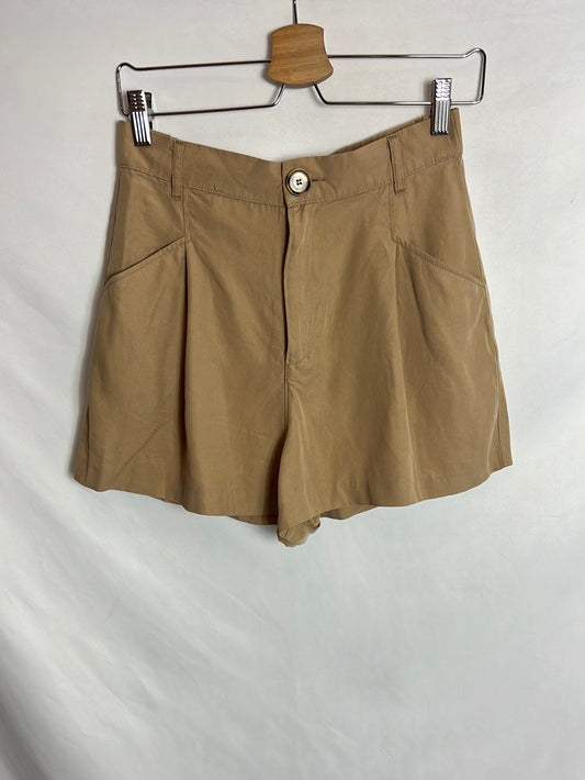 ZARA. Bermudas fluidos bolsillos. T S