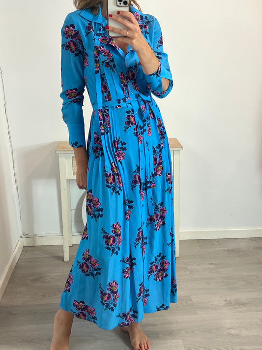 ZADIG&amp;VOLTAIRE .long printed silk dress. TS