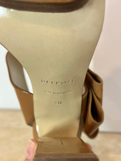 DEL POZO. Sandalias lazada marrón T.40 (Tara)