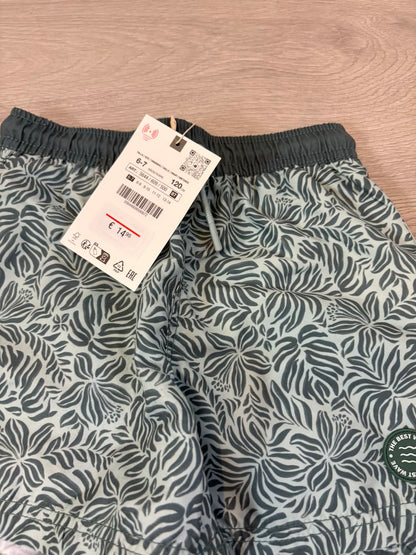 ZARA. Slim stretch denim in tan beige. Size 6 years