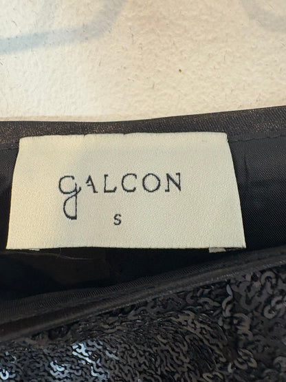 GALCON. Sequin midi skirt with opening. T.S.