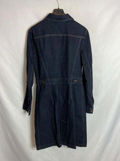 MANGO . Vestido denim abotonado. T M