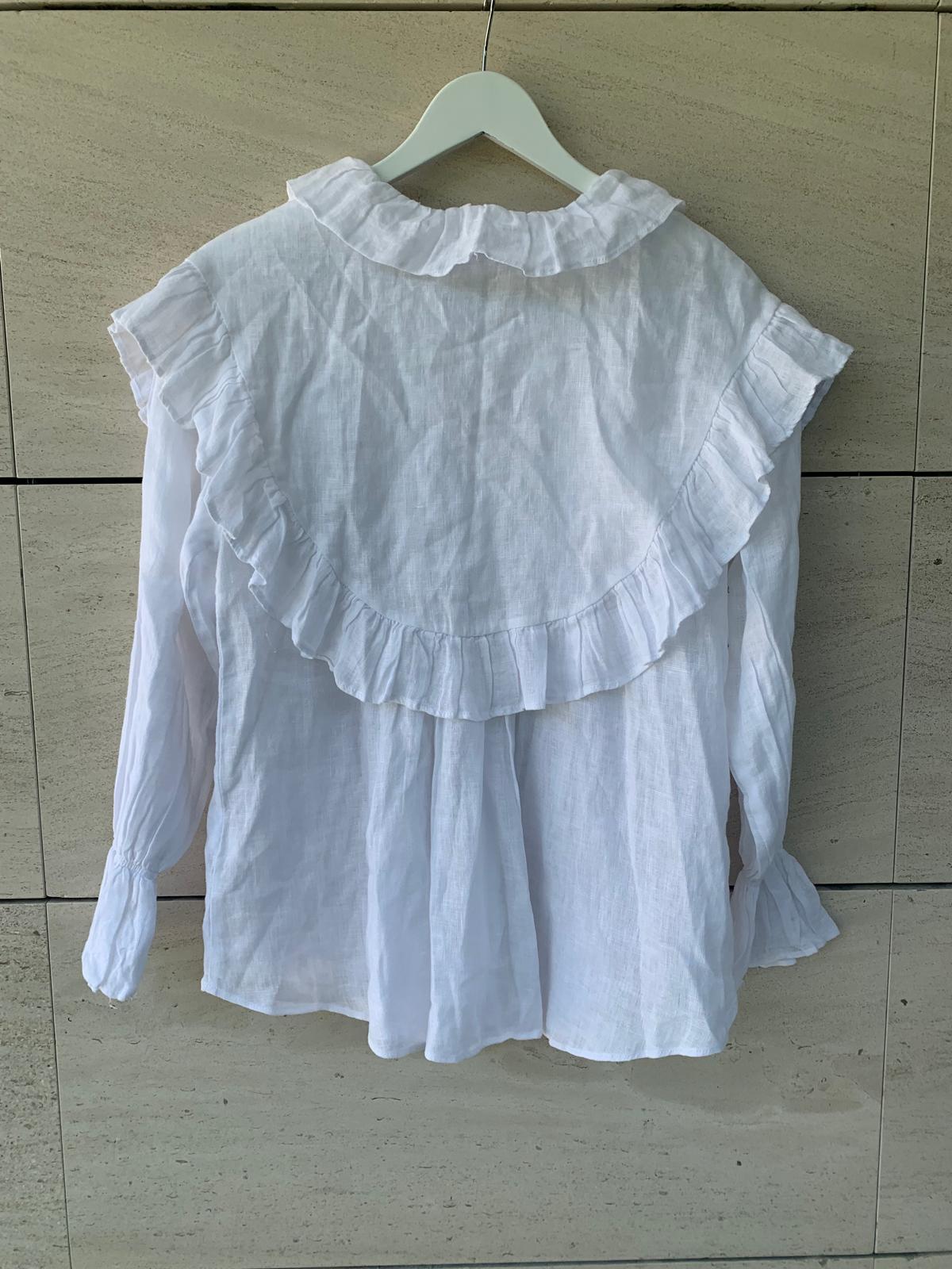 ZARA. Mustard textured back top. TS