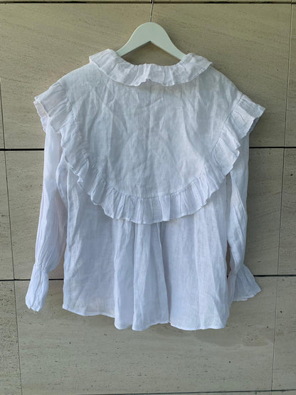 ZARA. Mustard textured back top. TS