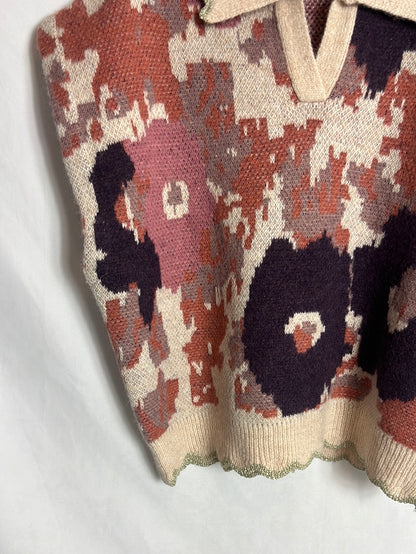 MEISÏE. Jersey sin mangas punto estampado. T M