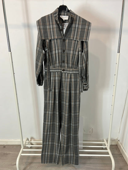 IQ. Mono largo cuadros gris T.s