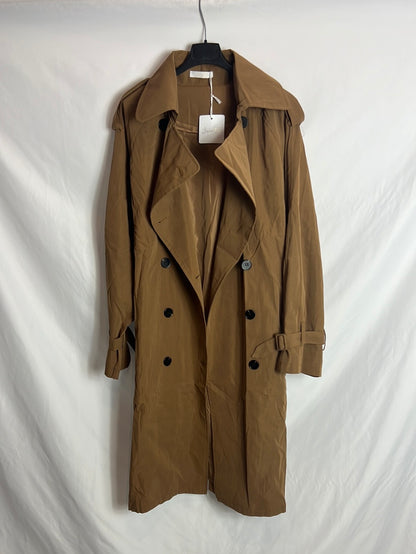 CARLOTA & CO. Gabardina marrón. TU (M/L)