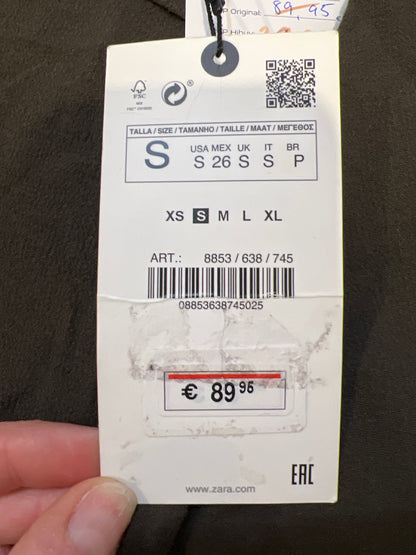 ZARA. Long brown Ts dress