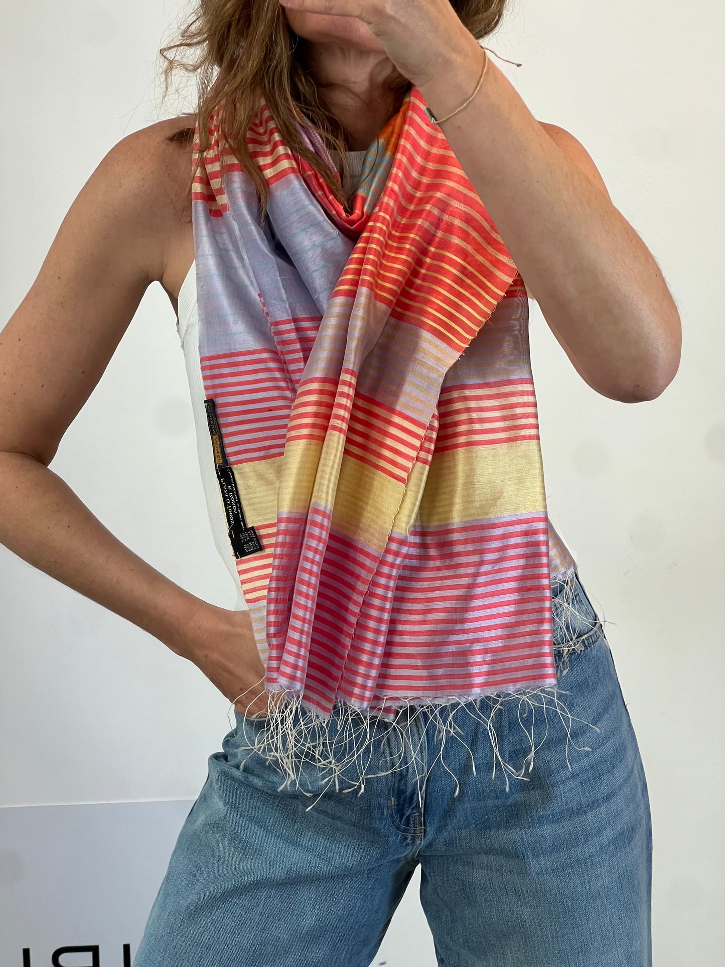 MUSEUM MUSEI. Pañuelo rayas seda