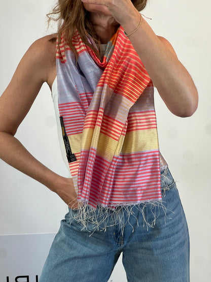 MUSEUM MUSEI. Pañuelo rayas seda