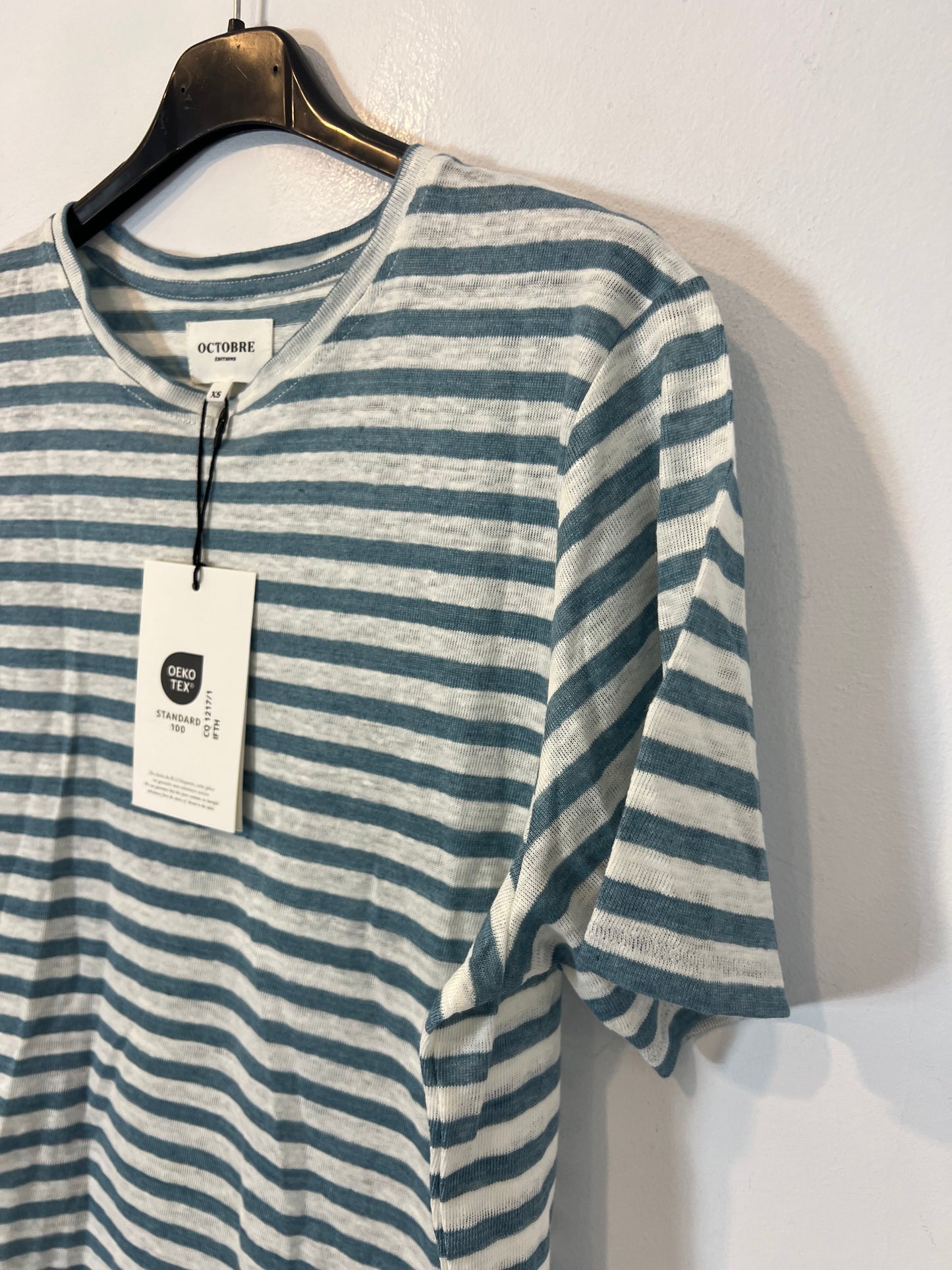 OCTOBRE. Camiseta lino rayas T.xs