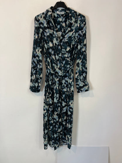 MANGO. Vestido abotonado tie dye T.xs