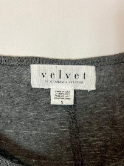 VELVET. Camiseta gris lino. T S