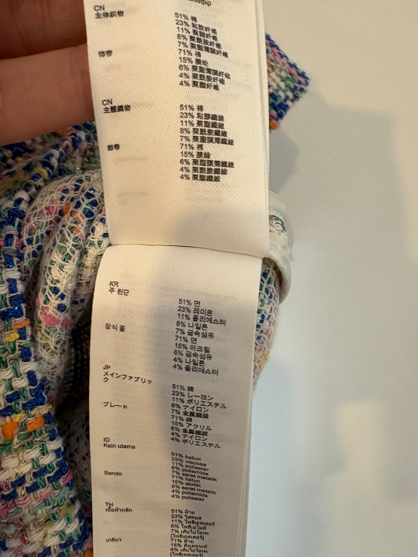 MAJE. Top tweed colores