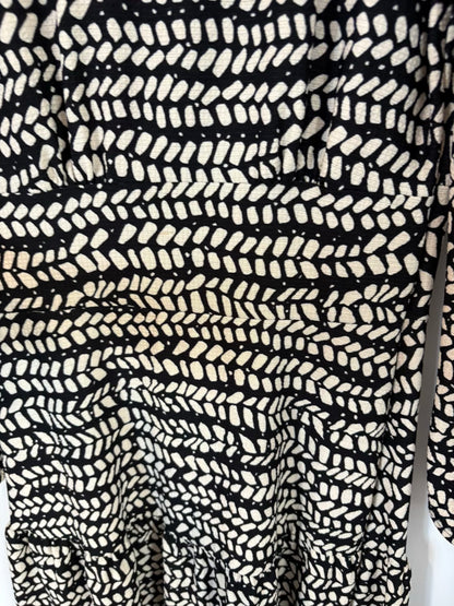 TOPSHOP. Vestido largo bicolor manga larga