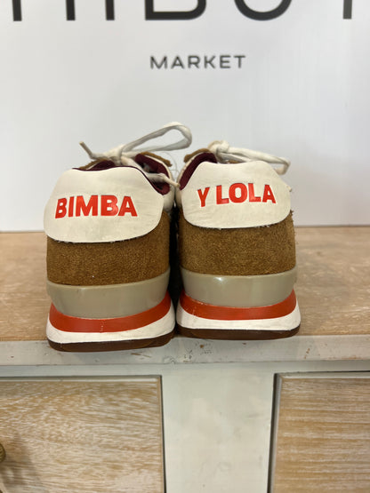BIMBA LOLA. Zapatillas doble textura T.38