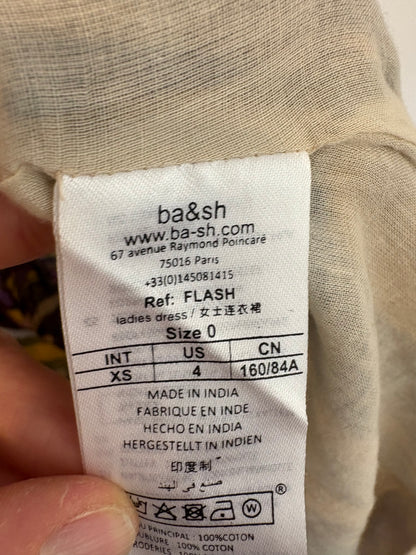 BA&SH. Vestido largo estampado halter