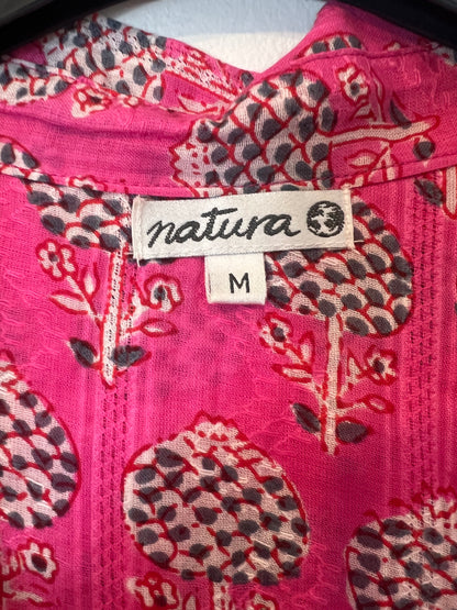 NATURE. Pink printed blouse. TM