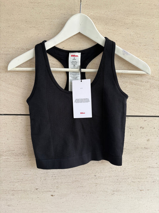 WILSON. Top negro deportivo elástico. T S