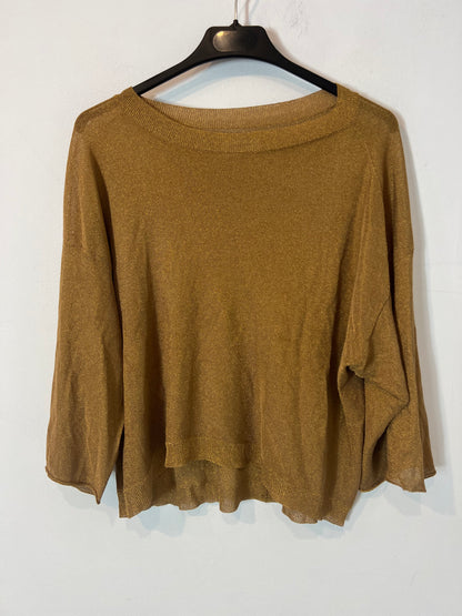 ZADIG&VOLTAIRE. Top dorado hilos brillo. T XS