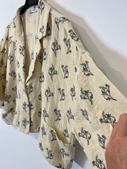 ZARA. Patterned cotton shirt. TM