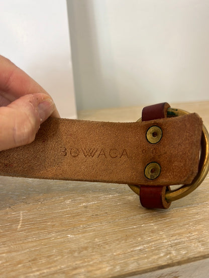 BOWACA. Cinturón piel marrón T.90