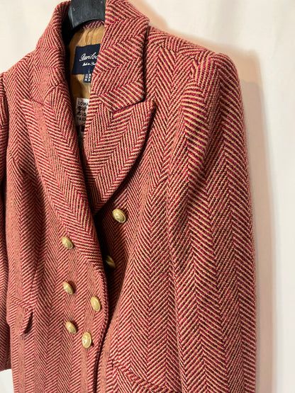 BARILOCHE. Blazer espiga roja y beige T.38