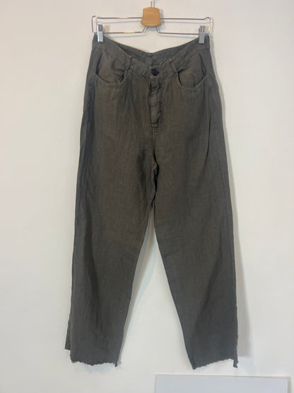 ZARA. Total look gris lino T.s/m