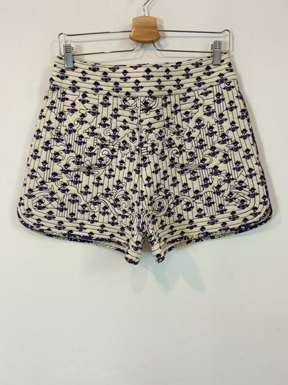 CLAUDIE PIERLOT. Textured printed shorts. Size 38