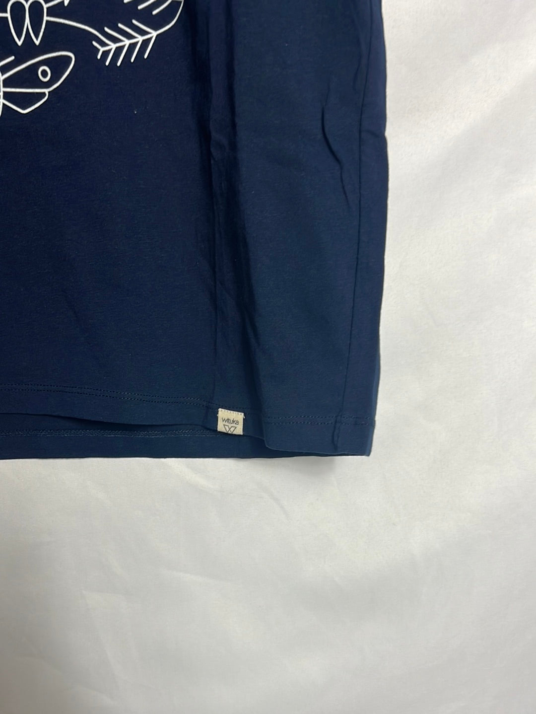 WITUKA. Camiseta algodón azul búho. T S