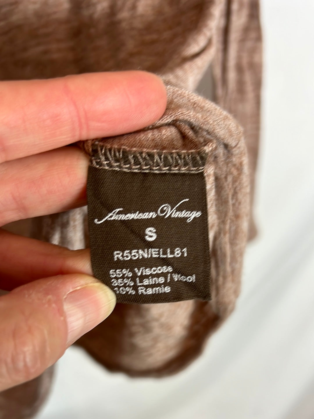 AMERICAN VINTAGE . Top textura jaspeada. T S