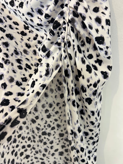 ZARA. Falda midi estampada T.s