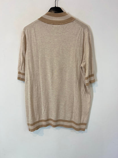COS. Top punto beige T.l