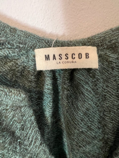 MASSCOB. Top verde jaspeado lana virgen T.xs