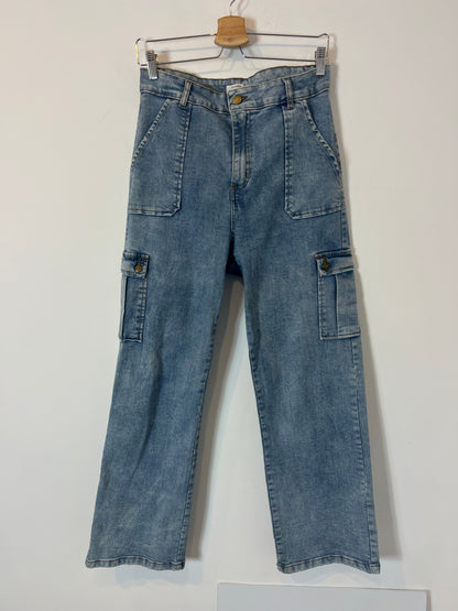 RENATTA&GO. Denim recto cargo. T 38