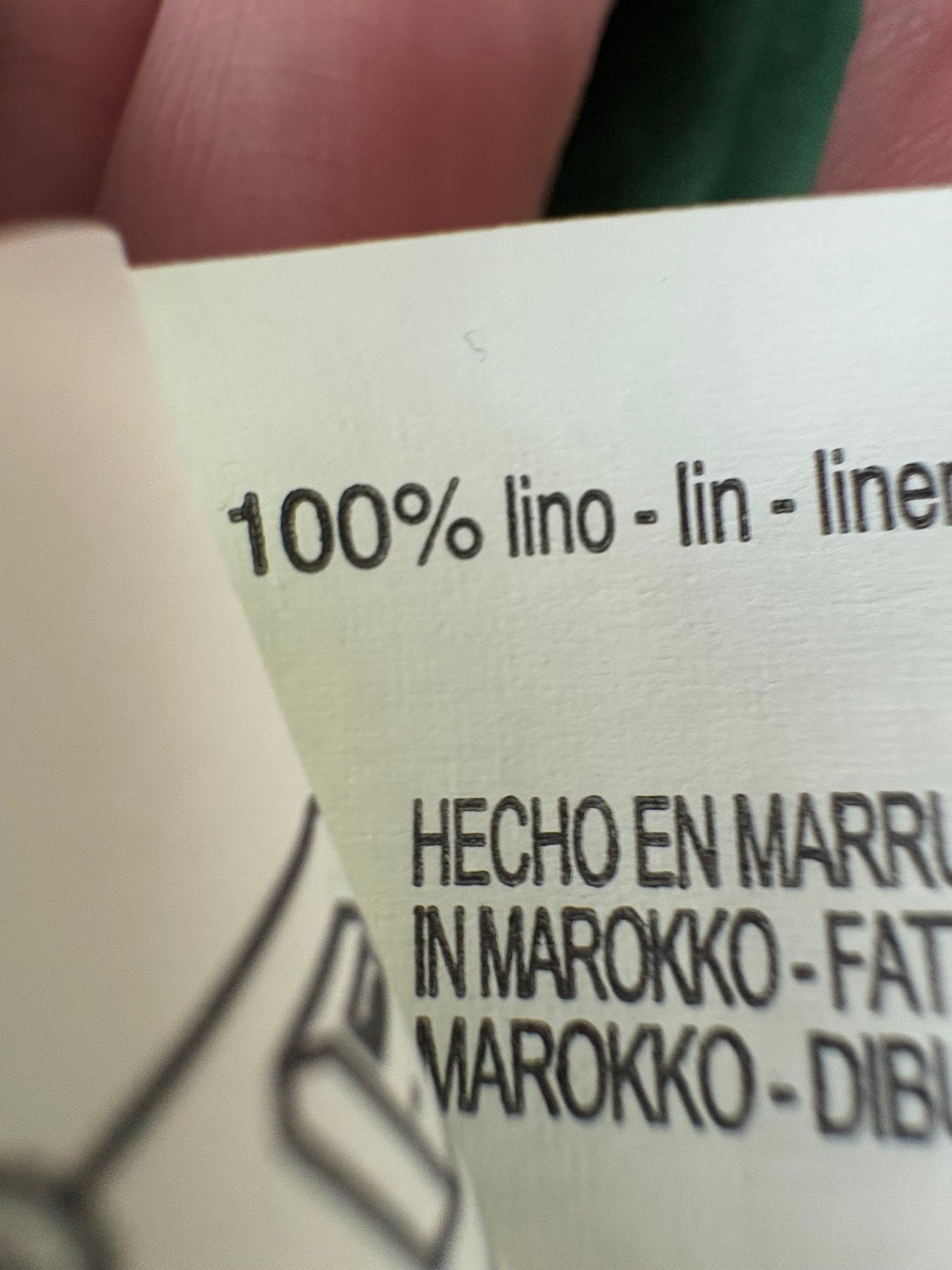 ZARA. Total look lino verde. T S