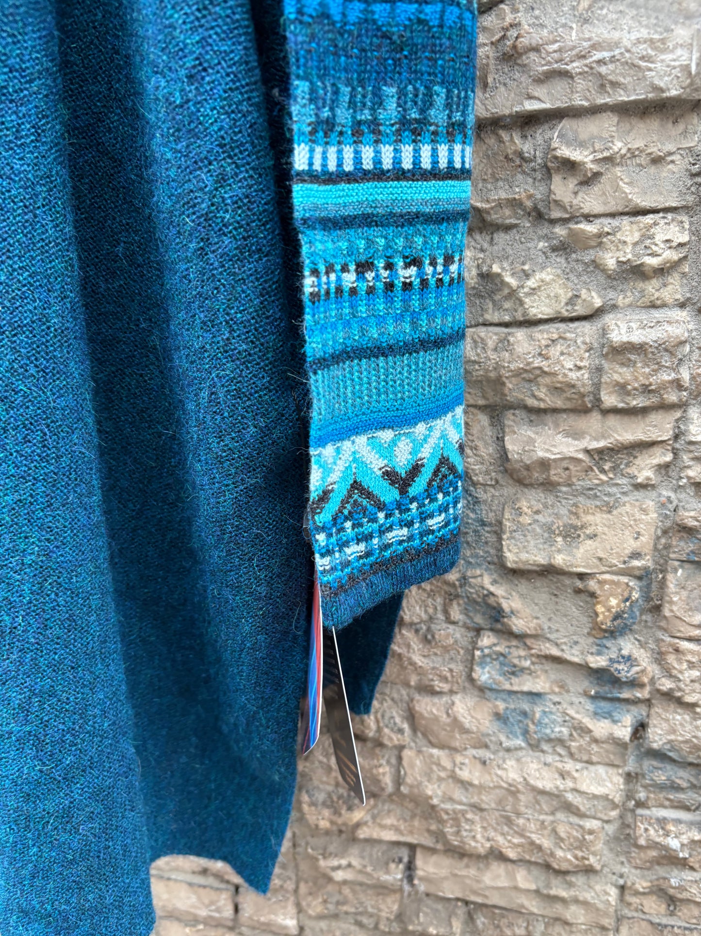 MILLMAS. Jersey baby alpaca azules