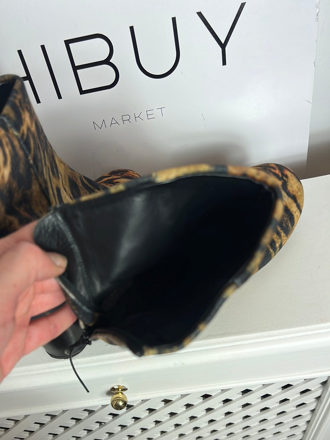 ISABEL MARANT. Botines textura animal print. T 39