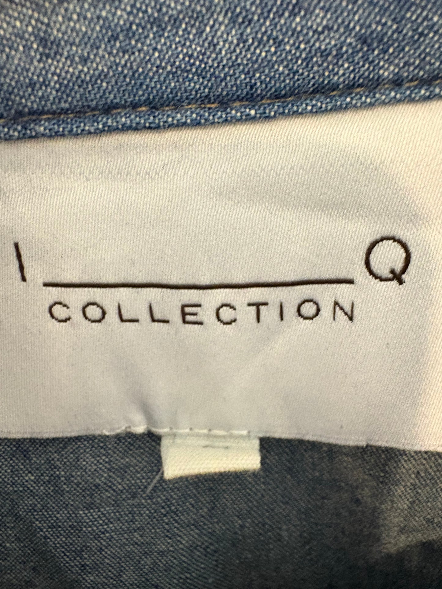 IQ COLLECTION. Camisa denim manga abullonada