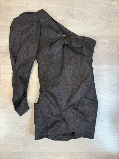 ISABEL MARANT. Vestido asimétrico hilos brillo