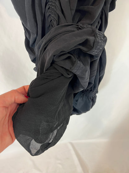 ISABEL MARANT. Short gathered silk dress. Size 36