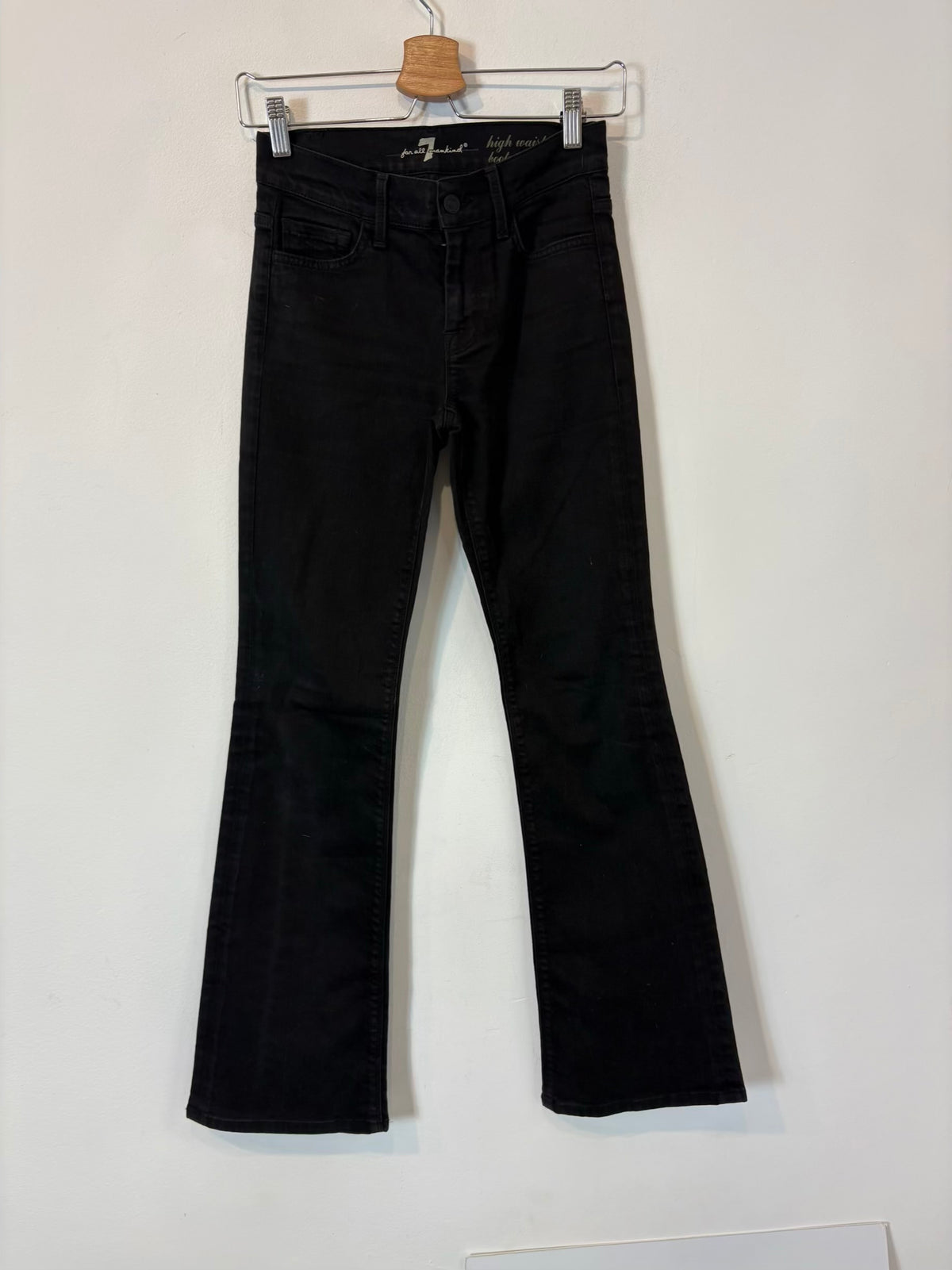FOR ALL 7 MANKIND. Denim negro flare