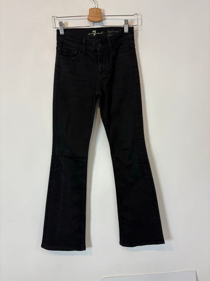 FOR ALL 7 MANKIND. Denim negro flare